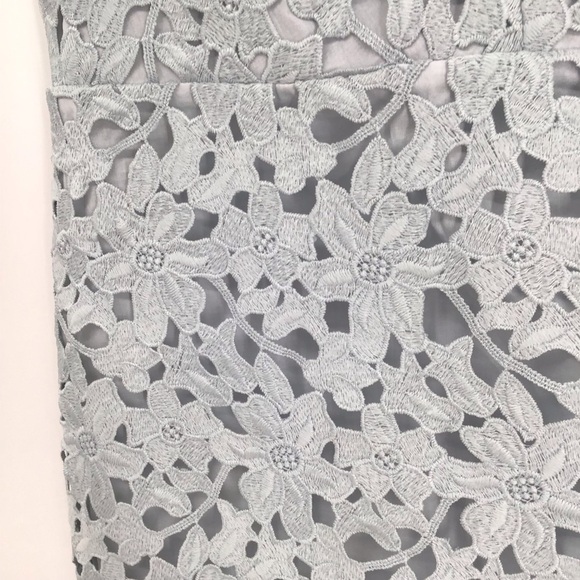 Ann Taylor LOFT Women’s Lace Sheath Dress Bodycon Light Blue Career Size 8 - Picture 6 of 9